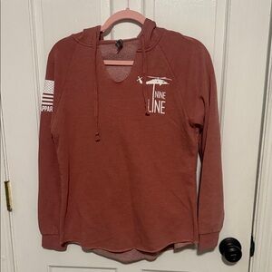 Nine Line Women's Red Hoodie Sweatshirt